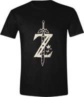 Zelda - Master Sword Z Heren T-Shirt - Zwart - XL