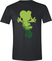 Nintendo - Yoshi Silhouette Heren T-Shirt - Zwart - L