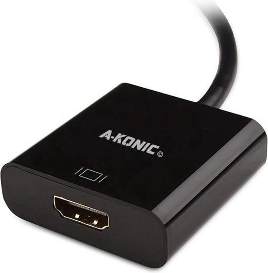A-Konic Mini DisplayPort Naar HDMI Adapter - Zwart - A-Konic