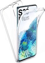 Hoesje geschikt voor Samsung S20 Plus - Transparant 360 Case + Ingebouwde Screenprotector