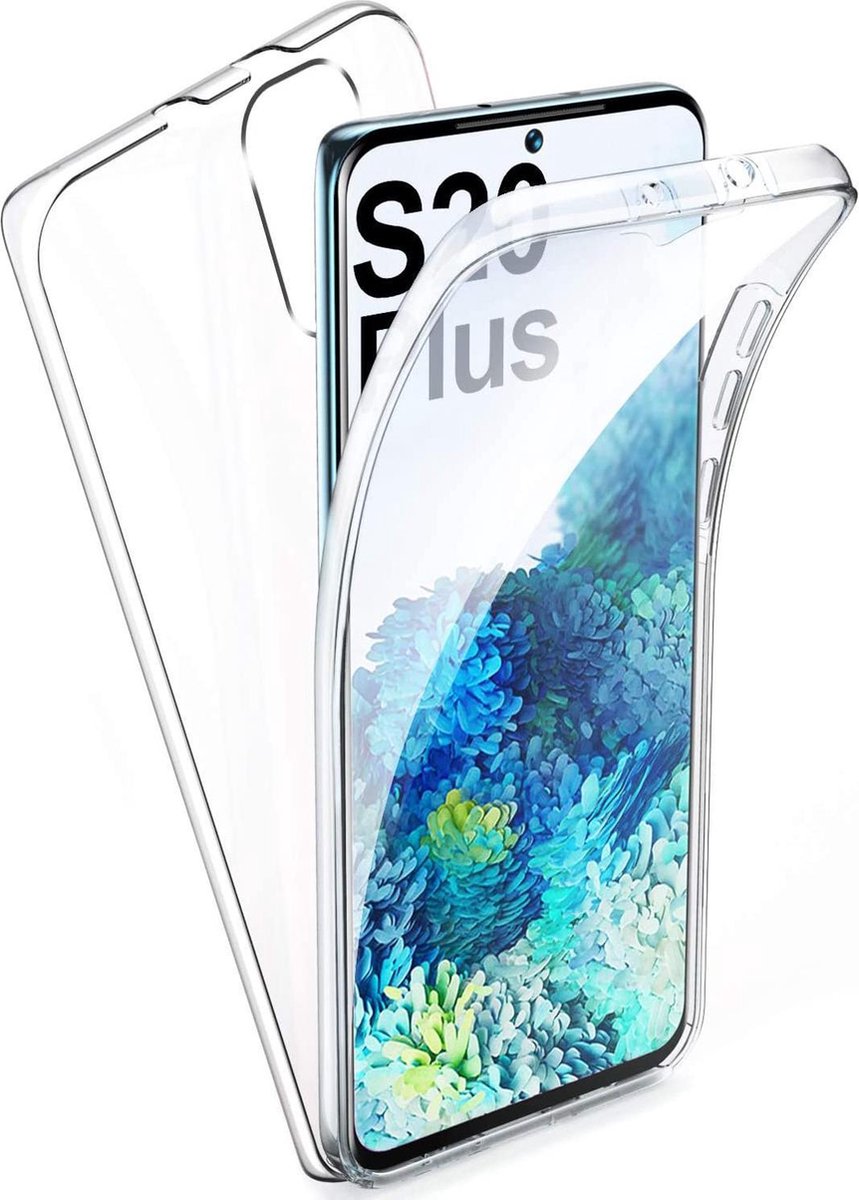 Hoesje geschikt voor Samsung S20 Plus - Transparant 360 Case + Ingebouwde Screenprotector