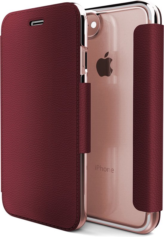 X-Doria Booklet engage lux - goudroze chrome - voor iPhone 7 en iPhone 8