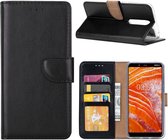 Nokia 3.1 Plus - Bookcase Zwart - portemonee hoesje