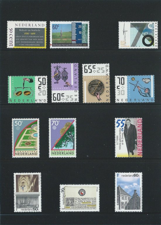 Thumbnail van een extra afbeelding van het spel Nederland Jaarcollectie Postzegels 1986