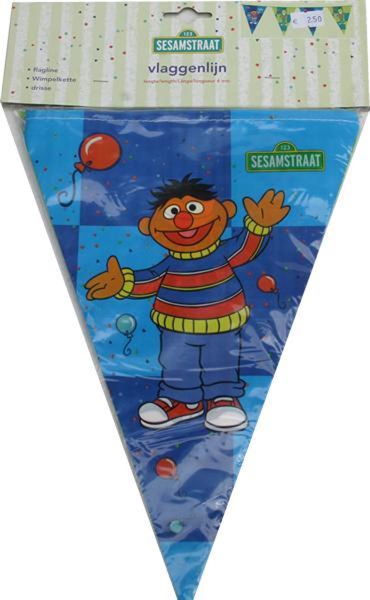 Vlaggenlijn Sesamstraat Ernie | bol
