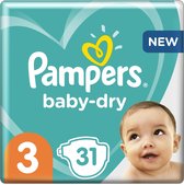Pampers Baby-Dry - Maat 3 (6-10kg) - 31 Luiers