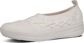 FitFlop™ Corsetted Knit Ballerina's Poly/nylon Urban White - Maat 39