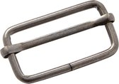 Prym regelbare gesp metaal 30 mm - oud zilver
