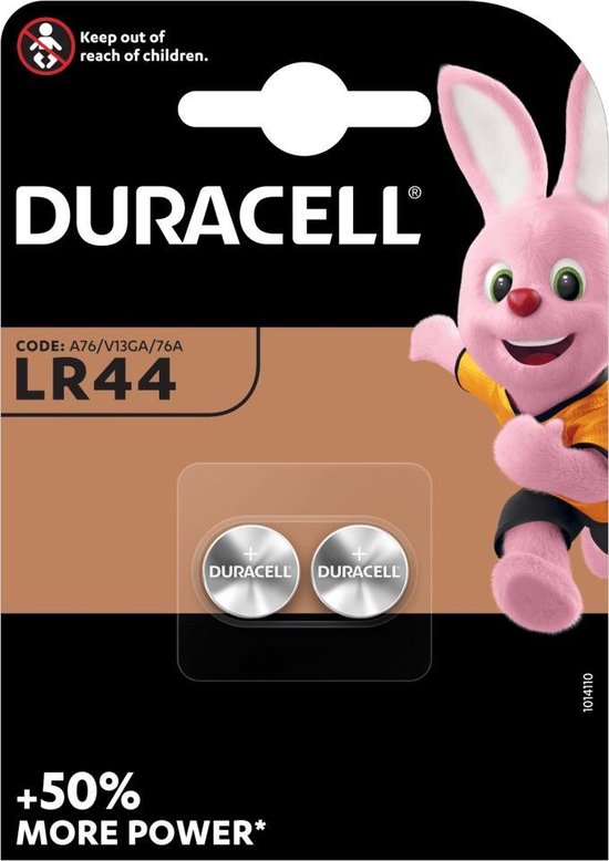 Duracell LR44 AG13 Pile bouton - 2 pièces
