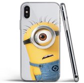 Apple iPhone X & XS Hoesje - Siliconen Back Cover - Minions Stuart