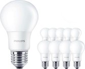 Voordeelpak 10x Philips Corepro LEDbulb E27 Peer Mat 8W 806lm - 827 Zeer Warm Wit | Vervangt 60W.