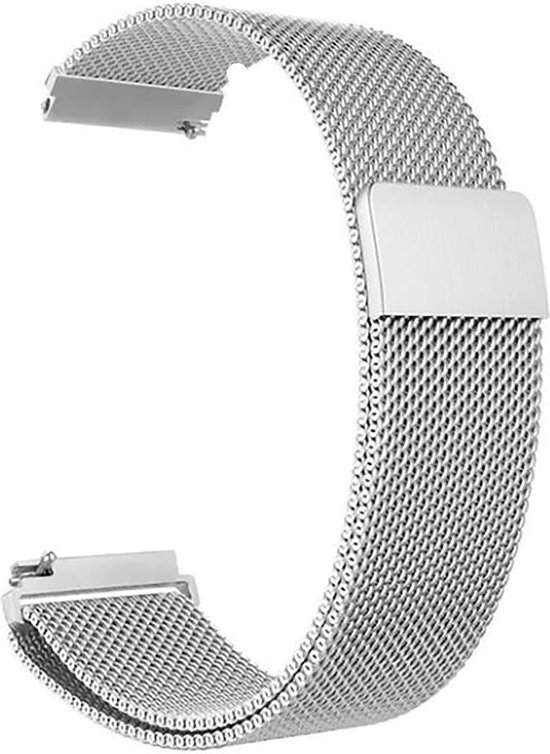 Horlogeband van RVS voor Oozoo | 22 mm | Horloge Band - Horlogebandjes |  Zilver | bol