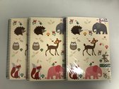 Drie stuks - sketch boek - zestig vel