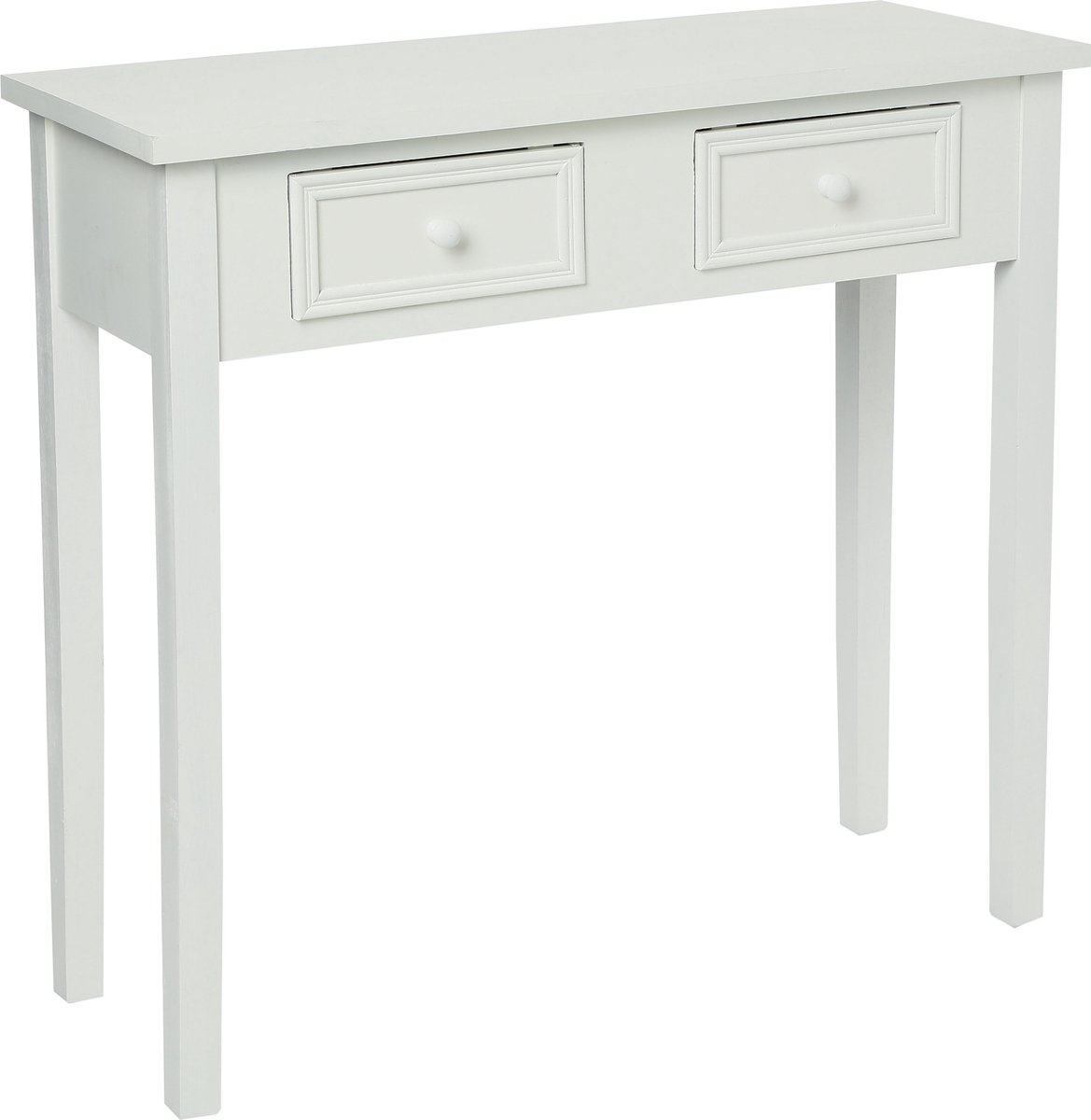 Atmosphera - Wandkast - 2 Lades - Hout - Wit - 80 x 30 x 76 cm