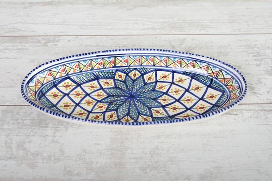 Plat ovale Shebka 40 cm | OS.AE.40 | Plats & Déco