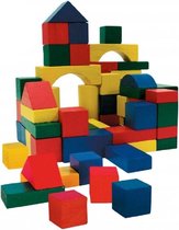 Speelgoed houten blokken 200x stuks kinder speelgoed - kinder houten speelgoed stenen