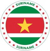 Suriname versiering onderzetters/bierviltjes - 50 stuks - Suriname thema feestartikelen
