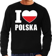 I love Polska sweater / trui zwart voor heren S