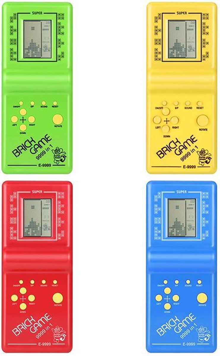 BBEC Toys Klassieke Tetris Spel Brick Game Handheld LCD Electronic Game Mini Game Console - Merkloos