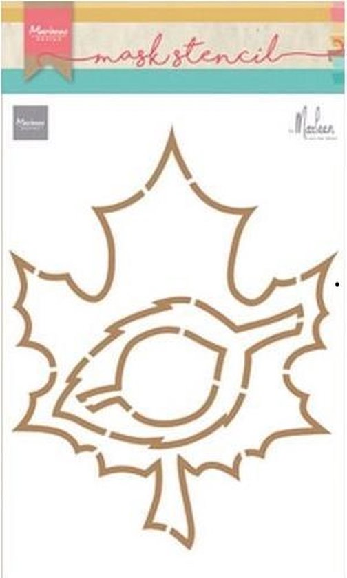 Foto: Marianne design craft stencil herfstblad by marleen