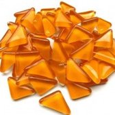 Mozaiek Steentjes Soft Triangles Licht Oranje
