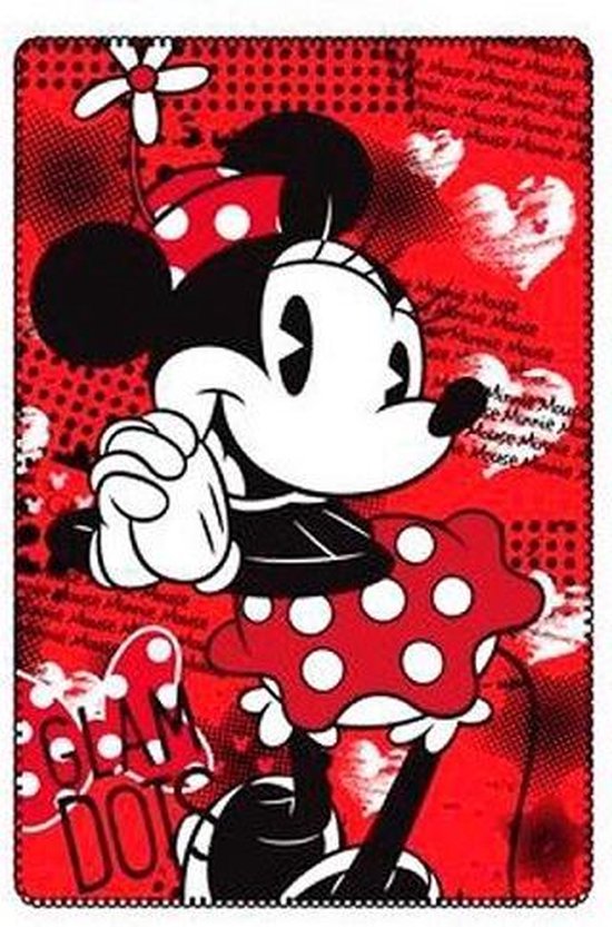Minnie Mouse fleece deken - plaid 100x150cm | bol.com