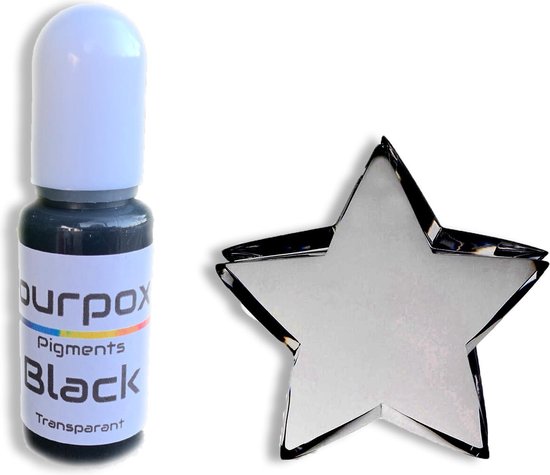PourPoxy transparante zwarte Epoxy kleurstof - Pour poxy