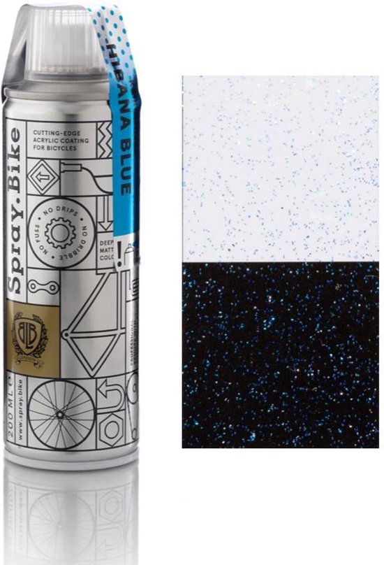 Spray.Bike Keirin Flake Hibana Blue 200ml Gekleurde Glitter Fietslak