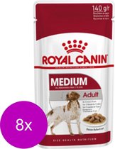Royal Canin Shn Medium Adult Pouch - Nourriture pour chiens - 8 x 10x140 g