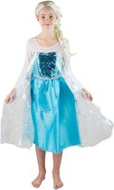 Bodysocks Kinderkostuum Elsa Frozen Meisjes Blauw/wit Mt 116-122