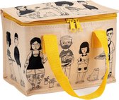 Lunchbag my kind of people, lunchtas abstract hippe personen Sass & Belle