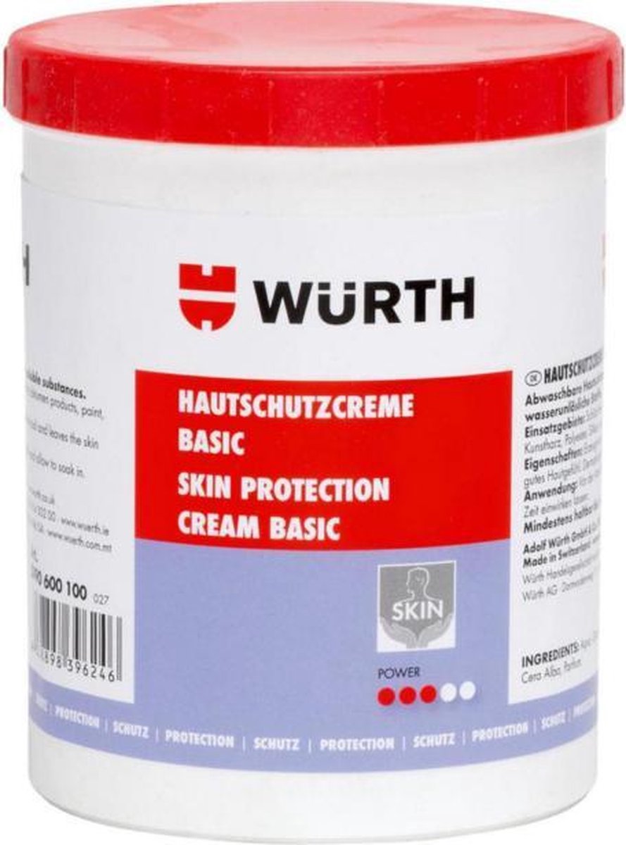 wurth BESCHERMENDE HUIDLOTION, BASIC - huidcreme - lotion - creme