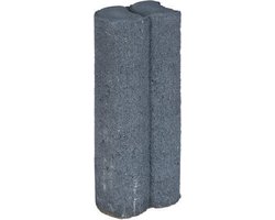 25 stuks! Duo palissaden zwart 6x8.3h25 cm Gardenlux