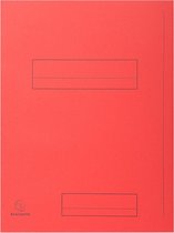 5x SUPER 210 - Pak van 50 mappen met 2 kleppen - 24x32cm -, Rood