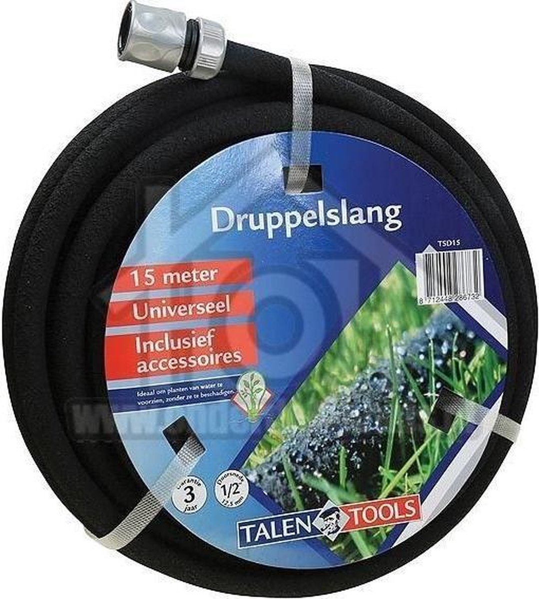 Talen Tools Tuyau goutte-à-goutte - 15 mètres