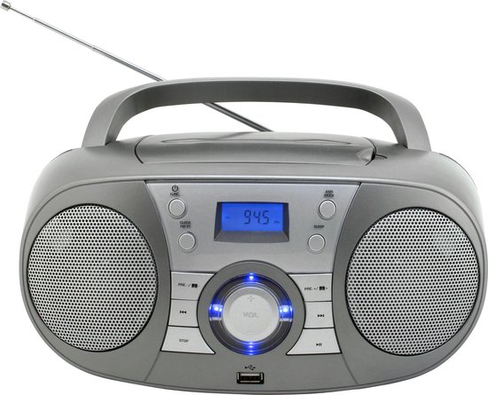 Soundmaster SCD1800TI - Boombox met DAB+/FM-radio, CD/MP3-speler, bluetooth  en USB | bol