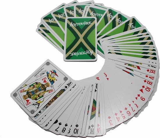 Thumbnail van een extra afbeelding van het spel Speelkaarten - Achterhoek - Groen - 2 Pakjes