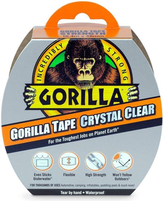 Gorilla Tape Crystal Clear bol