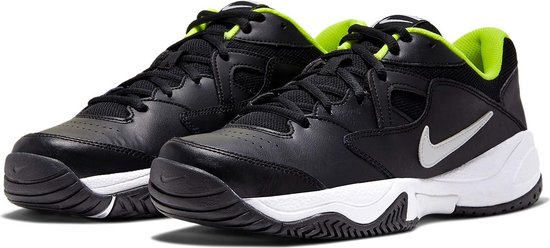 Nike Court Lite 2 Sportschoenen - Maat 42.5 - Mannen - zwart/wit/groen |  bol.com