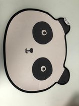 Stoffen matje - panda - zwart