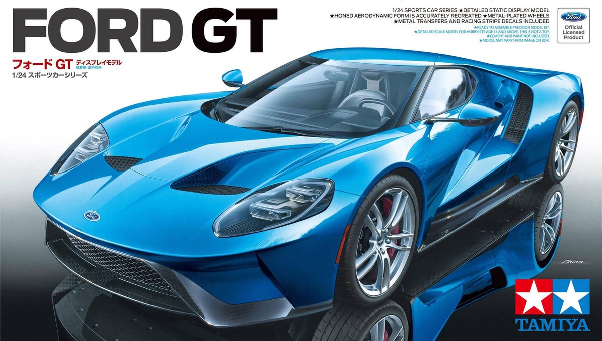 Tamiya Modelbouwpakket Auto - 24346 Ford GT Car Plastic - 1:24 - Modelbouw