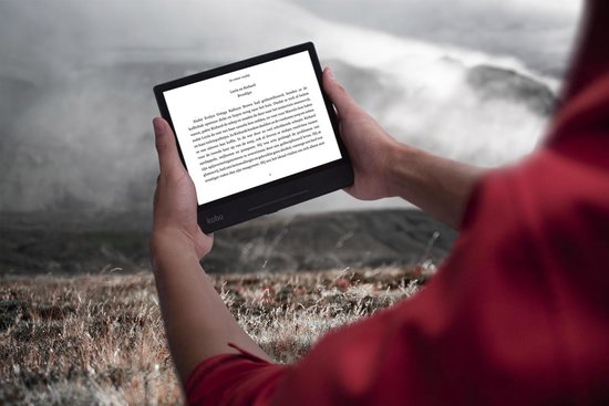 Forma e-reader - Waterdicht - Grote 8 inch scherm - Instelbaar warme kleur - 8GB - Wifi - Zwart