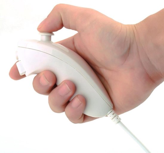 Wii Nunchuck Controller - Nunchuk Joystick Voor Wii U & Wii Remote - Wit |  bol.com
