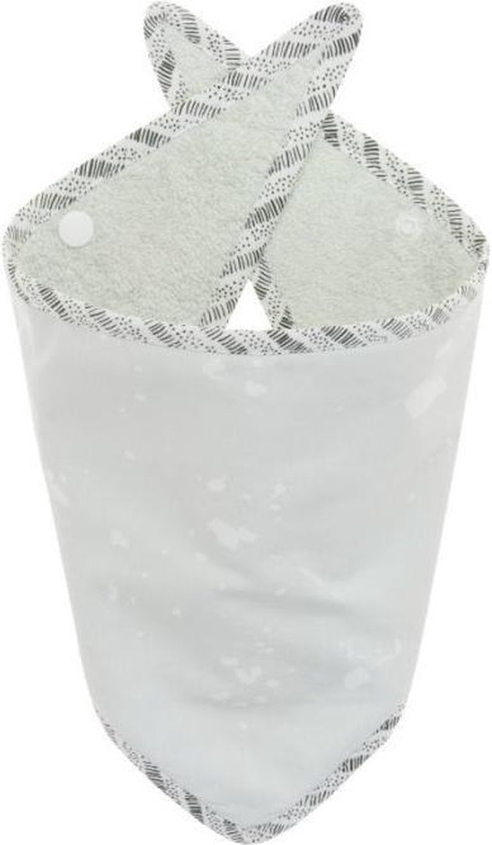 Goedkoopste Nanami slab bandana - motief ijsschots - lichtgrijs