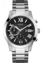 GUESS Watches Heren Horloge W0668G3 - staal - zwart - Ø 45 mm