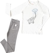 Hibboux pyjamabroek zwart/wit gestreept unisex kids(3-4 jaar)