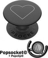 Popsocket ™ Combo White Heart - Popsocket + Popclip