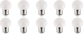 LED Lamp 10 Pack - Romba - Wit Gekleurd - E27 Fitting - 1W - BSE