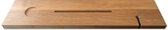 Badplank Badkuip plank met wijnglas uitsparing en iPad houder - Luxe eikenhout 75 x 20 x 3 cm