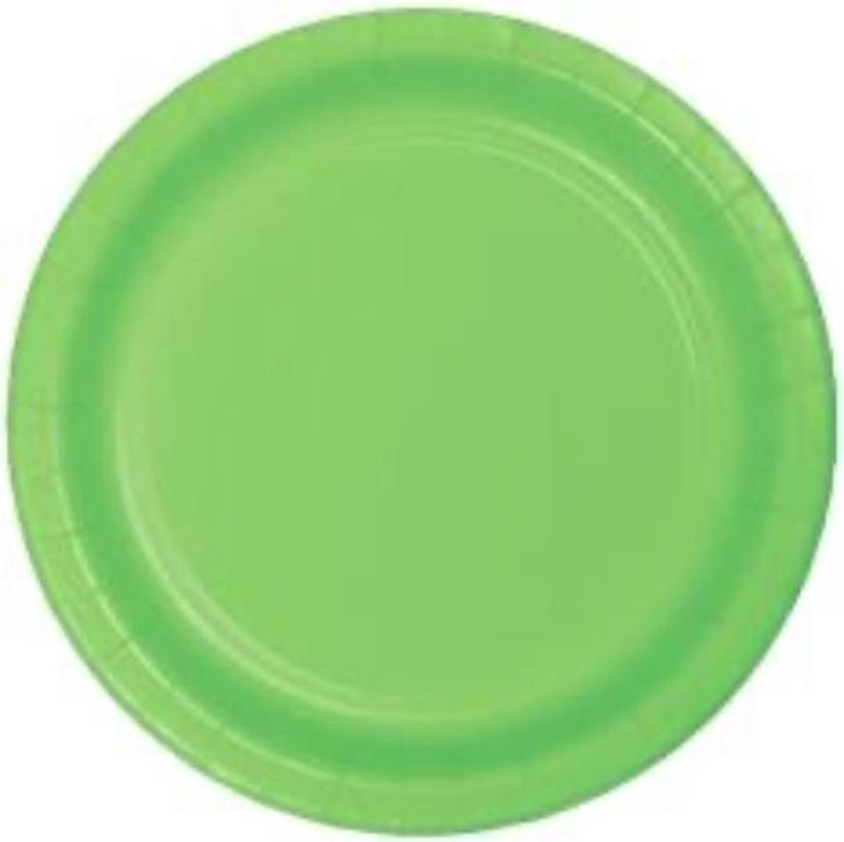 Kartonnen Bordjes groen 23cm 20st - Wegwerp borden - Feest/verjaardag/BBQ borden